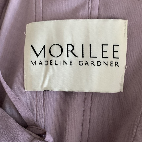 Wedding guest evening prom maxi dress Lavender Spaghetti Strap with long slit - Picture 3 of 5